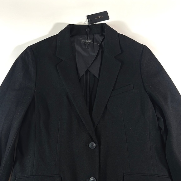 Rag & Bone Black Charles Wool Blazer Suit Jacket Womens 8 or 12 NEW - Picture 10 of 14
